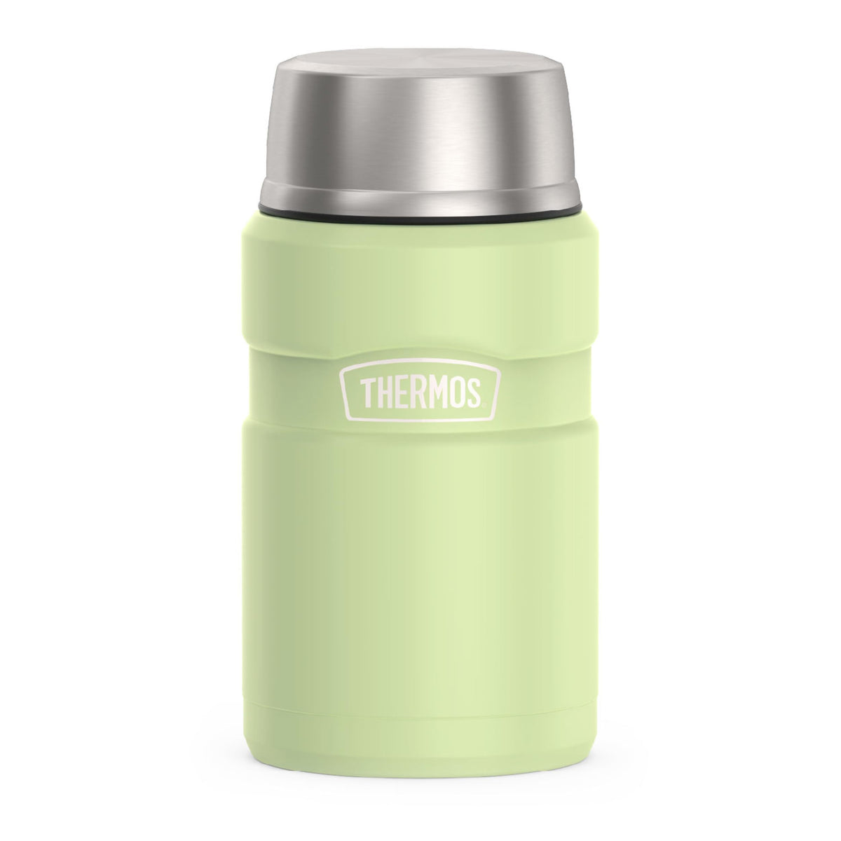 THERMOS Stainless King Food Jar with Handle, 47oz, Matte Stainless Steel