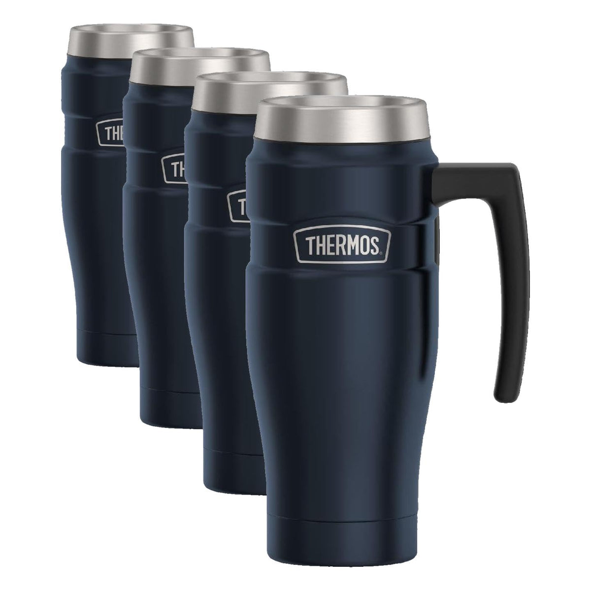 THERMOS Stainless King Vacuum-Insulated Travel Tumbler, 16 Ounce, Matte Steel