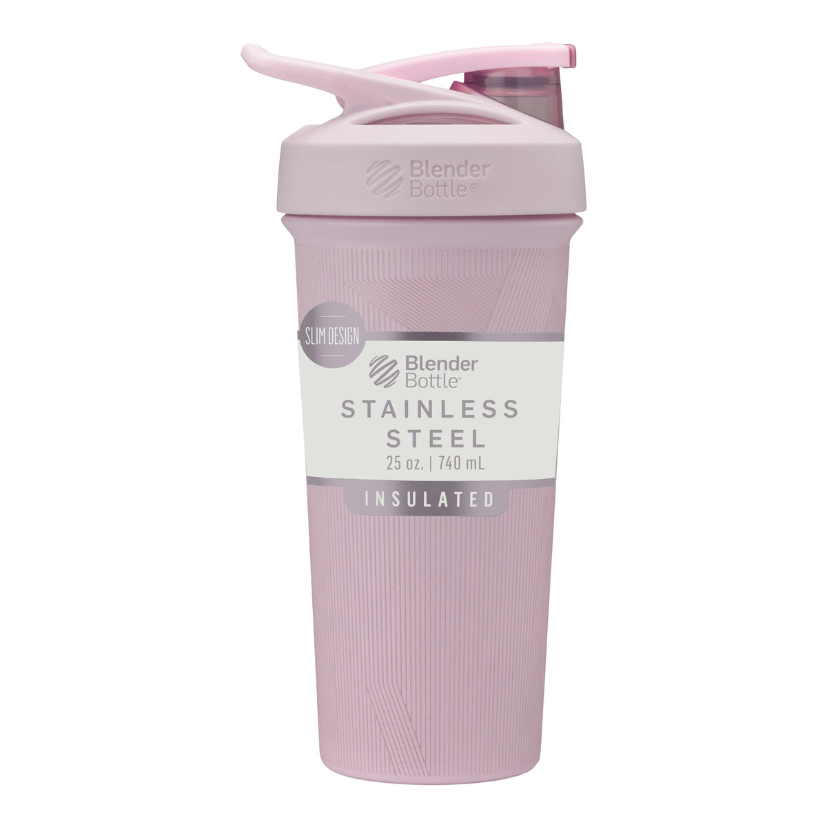 BlenderBottle Sport Flip Stainless Steel Shaker Bottle 24 oz Black