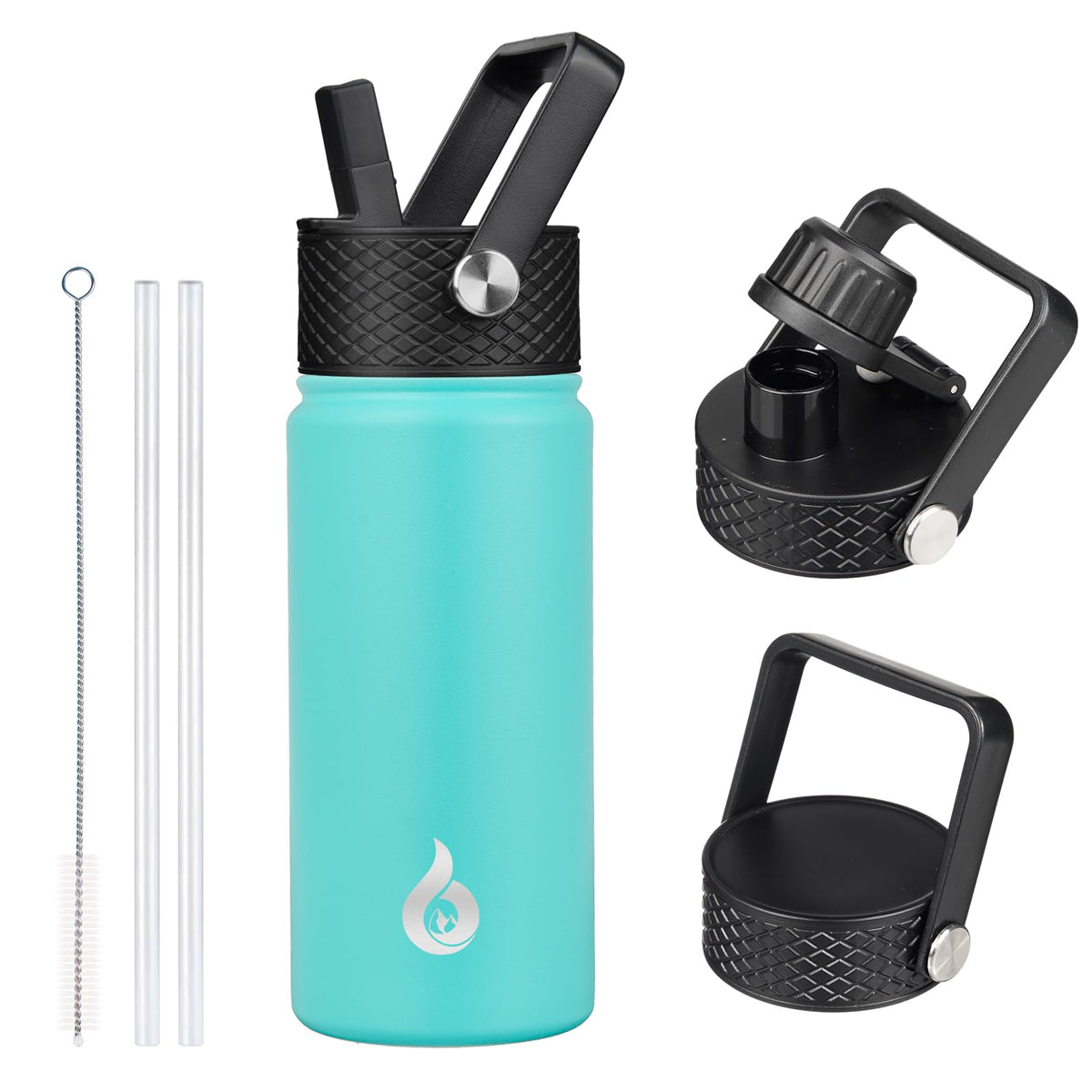 BJPKPK 64oz Insulated Water Bottle, Half Gallon Water Jug with Straw Lid