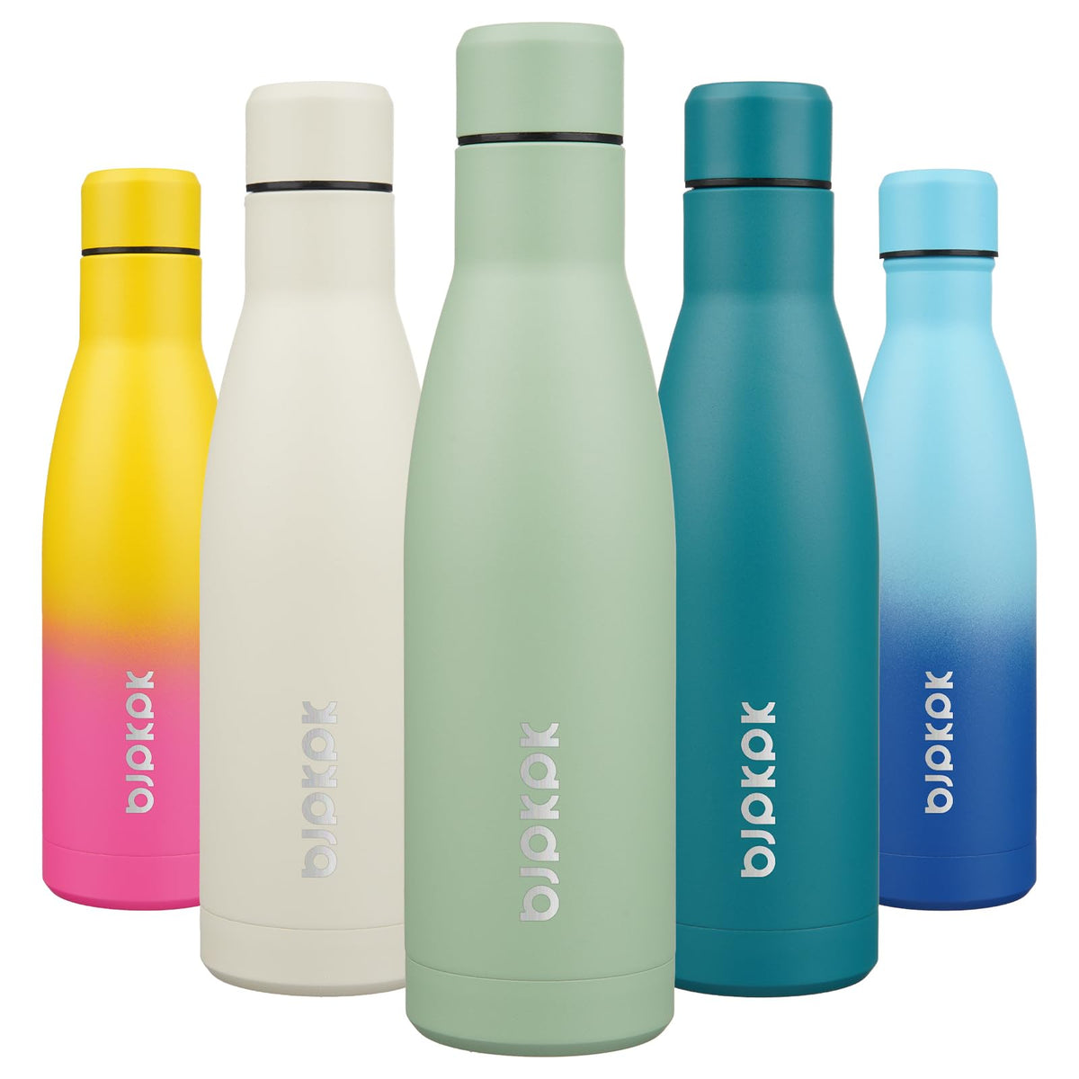 BJPKPK 12 oz Small Mini Water Bottle, Insulated Stainless Steel Flask