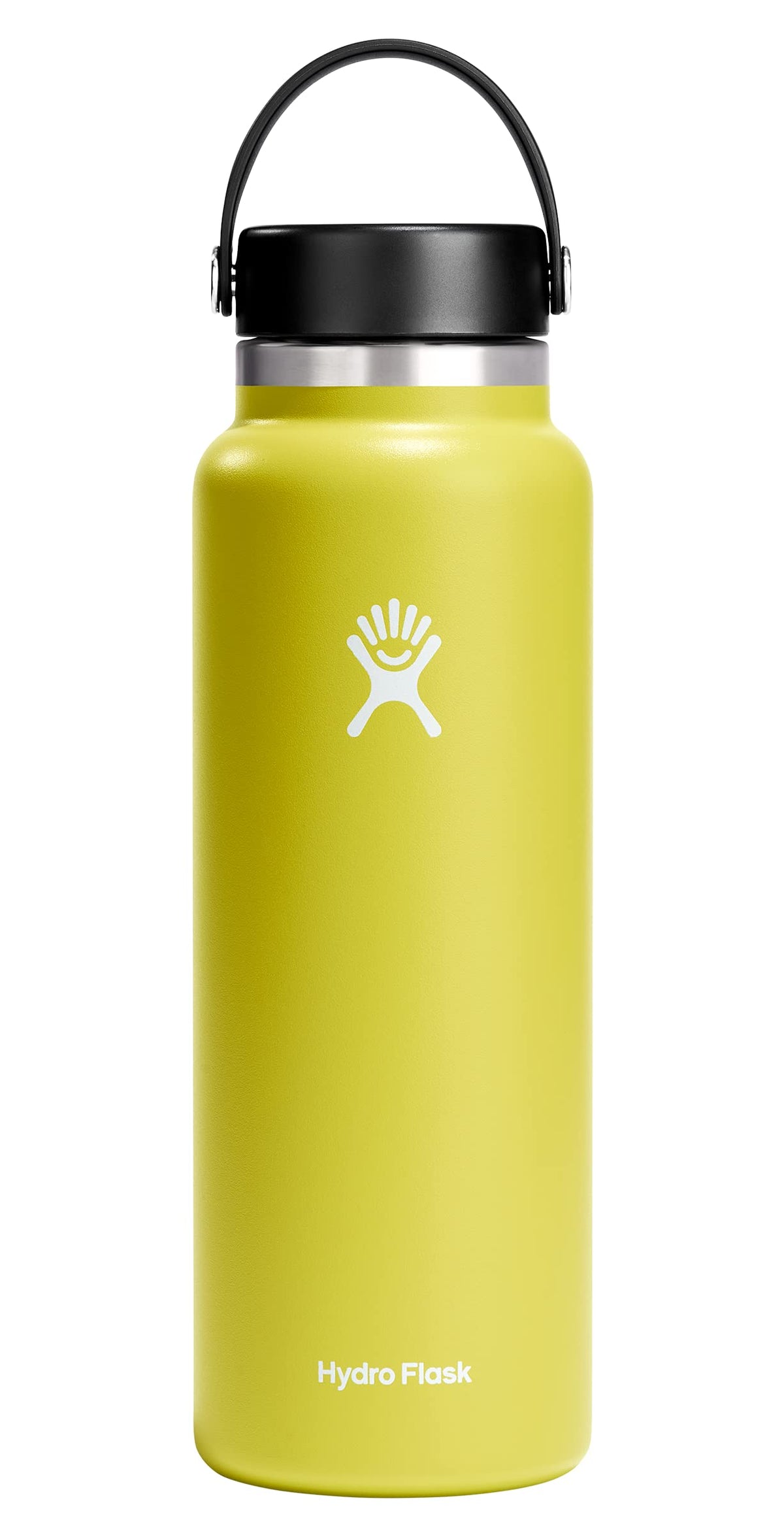Hydro Flask Water Bottle - Insulated Stainless Steel - Wide Mouth Flex Lid, Non Spill, Leakproof and Refillable in 20 Oz Harbor Blue