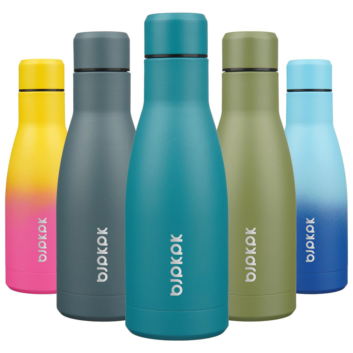 BJPKPK 12 oz Small Mini Water Bottle, Insulated Stainless Steel Flask