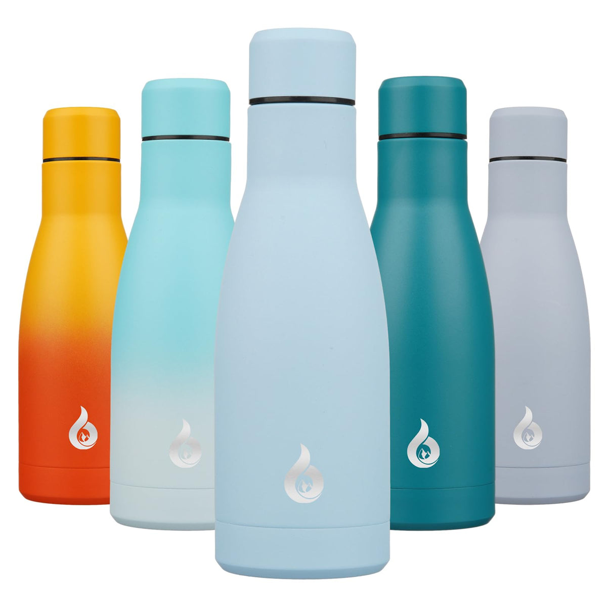 BJPKPK 12 oz Small Water Bottle, Reusable Insulated Stainless Steel Flask