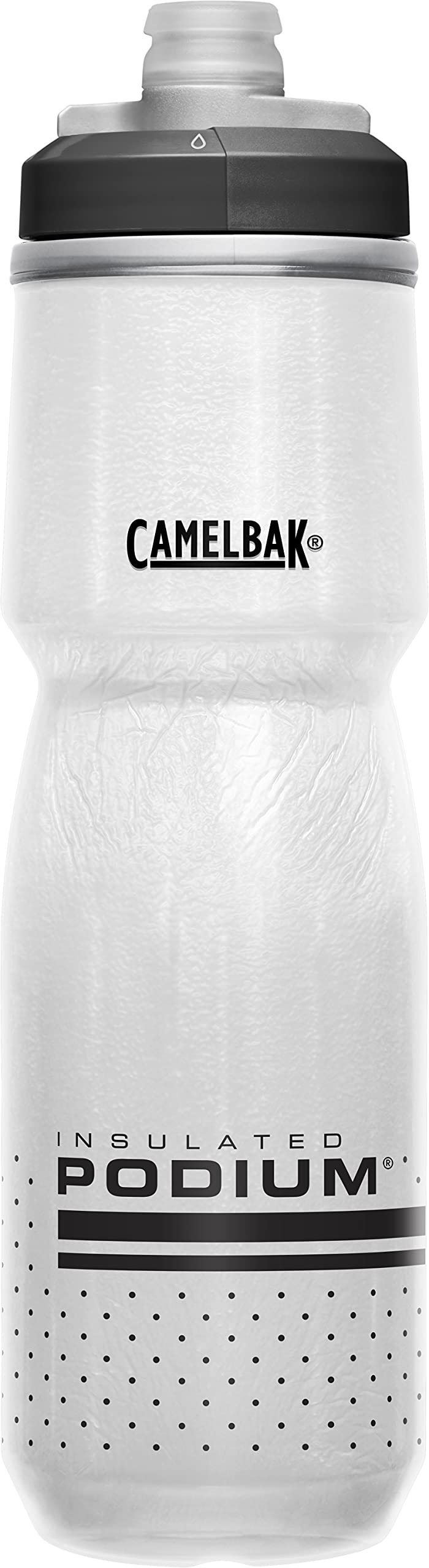 CamelBak Podium Chill Outdoor Water Bottle 24oz, White/Black