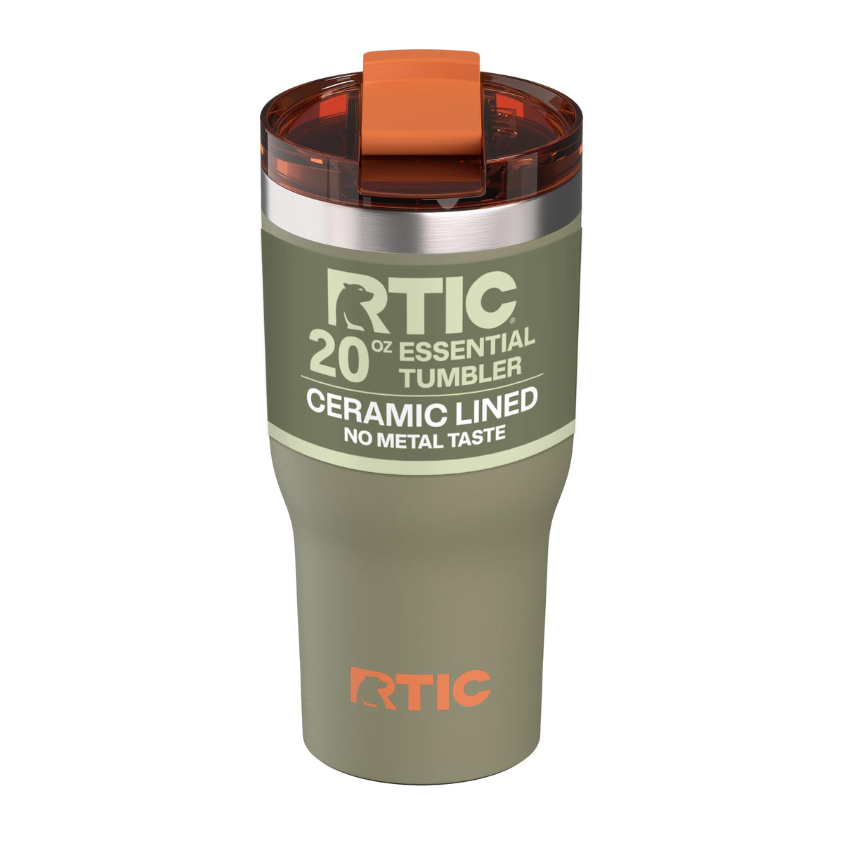RTIC 20oz Essential Tumbler with Lid, Ceramic Lined, Graphite