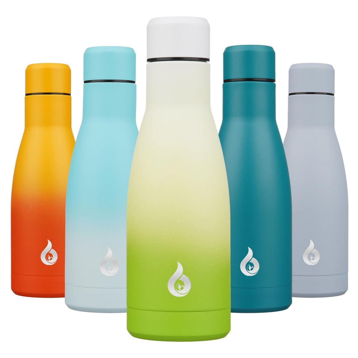 BJPKPK 12 oz Small Water Bottle, Reusable Insulated Stainless Steel Flask
