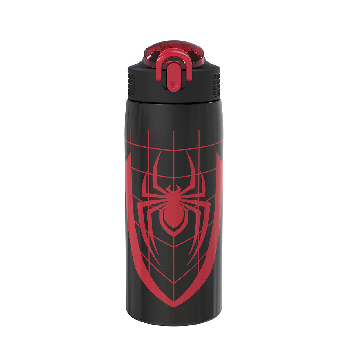 Zak Designs Minecraft Water Bottle for Travel and At Home, 19 oz Vacuum Insulated Stainless Steel with Locking Spout Cover, Built-In Carrying Loop, Leak-Proof Design (Creeper)