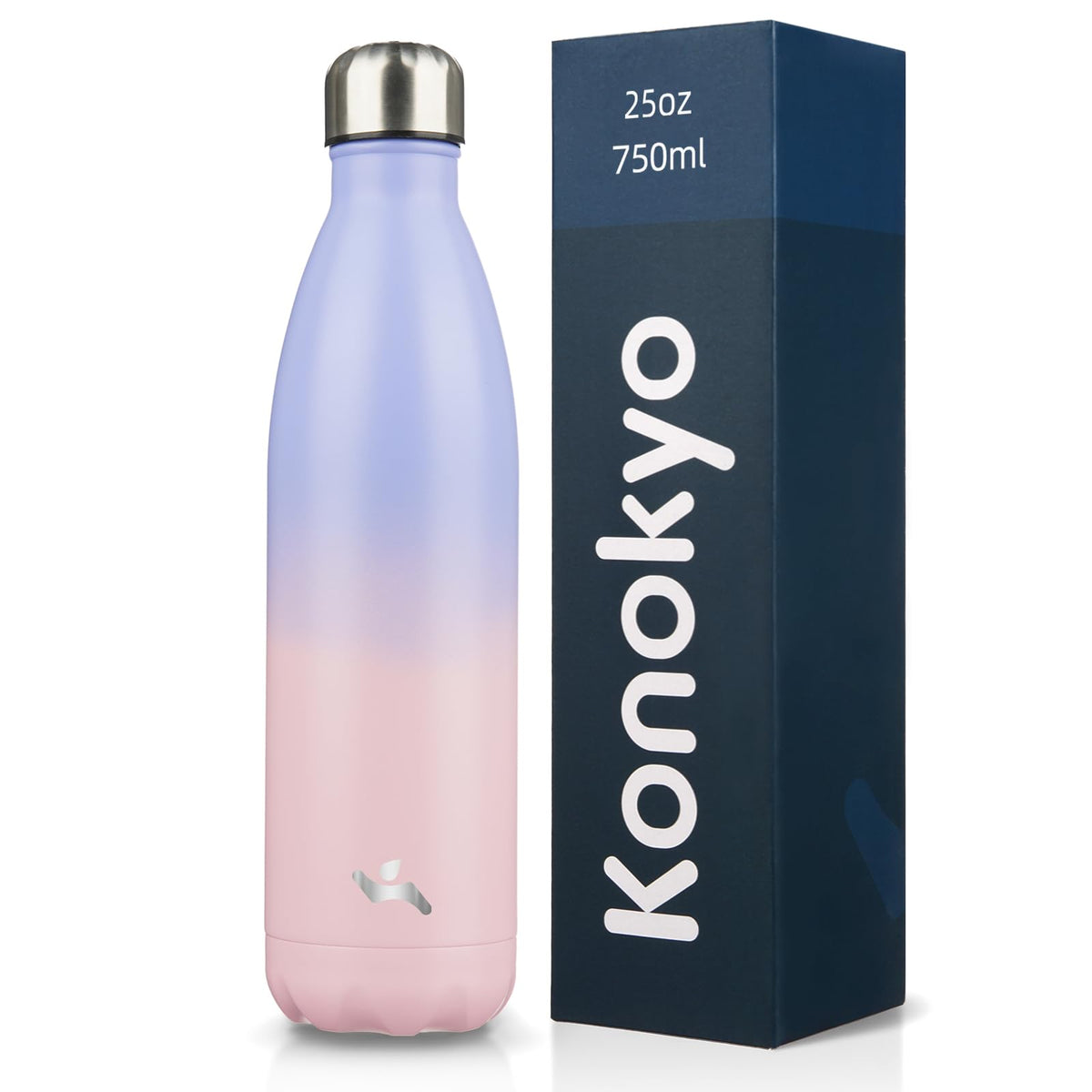 Konokyo 25 oz Insulated Stainless Steel Water Bottle, Blue