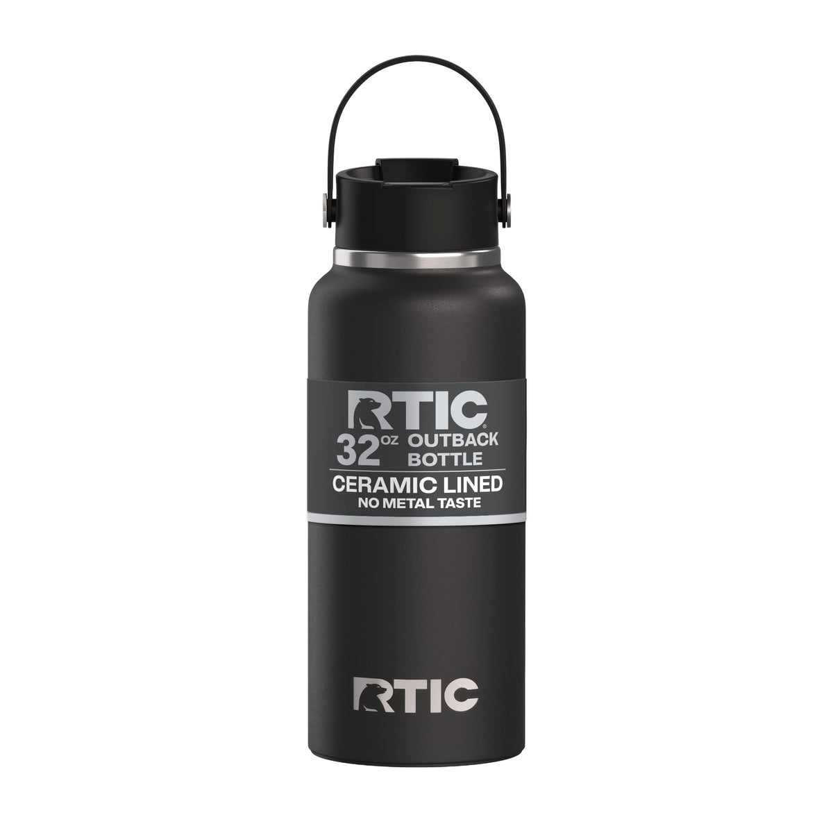 RTIC 32oz Outback Water Bottle, Ceramic Lined, Graphite