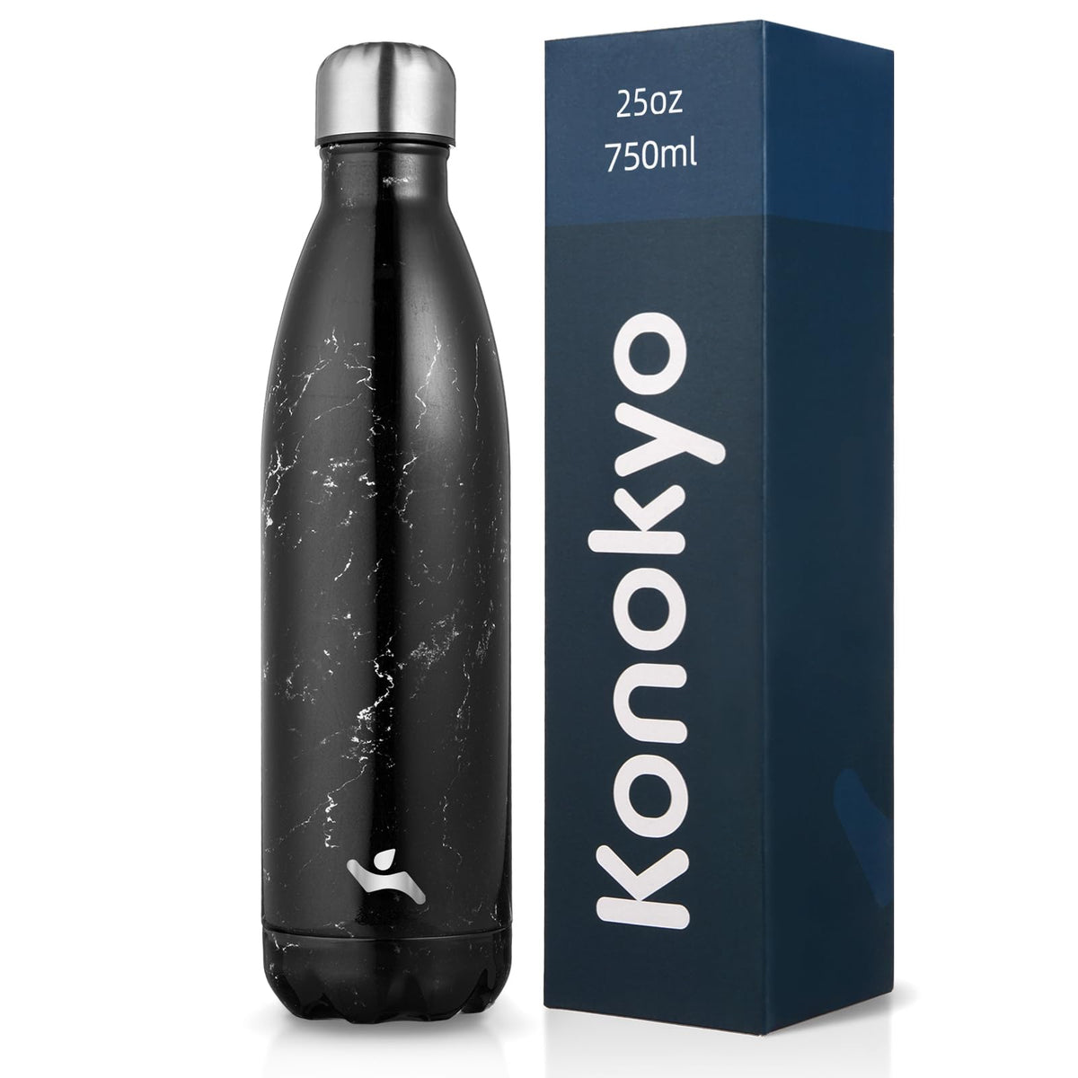 Konokyo 25 oz Insulated Stainless Steel Water Bottle, Blue