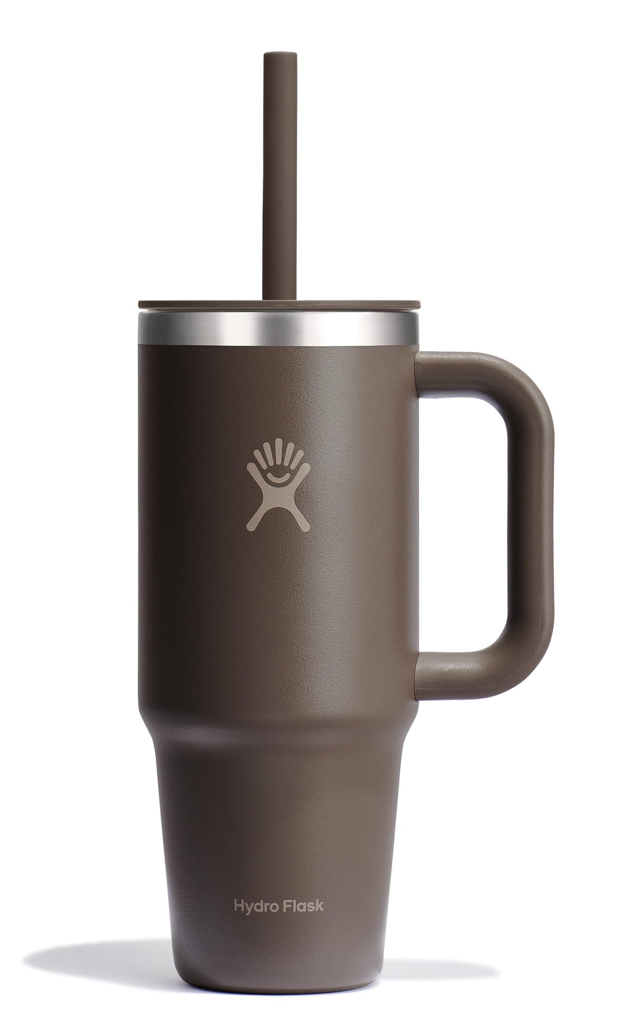 Hydro Flask Travel Tumbler with Handle, Lid and Straw - Insulated Stainless Steel in 40 Oz Trillium