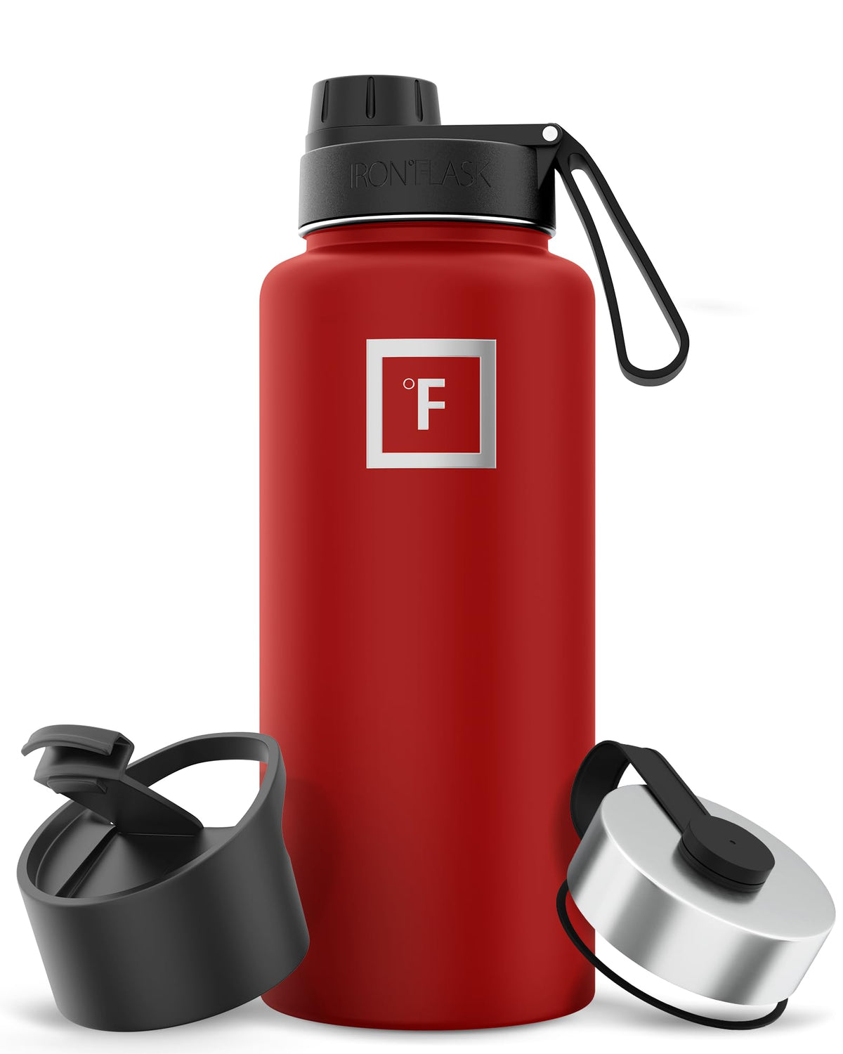 IRON °FLASK 24 oz Wide Mouth Water Bottle with Straw