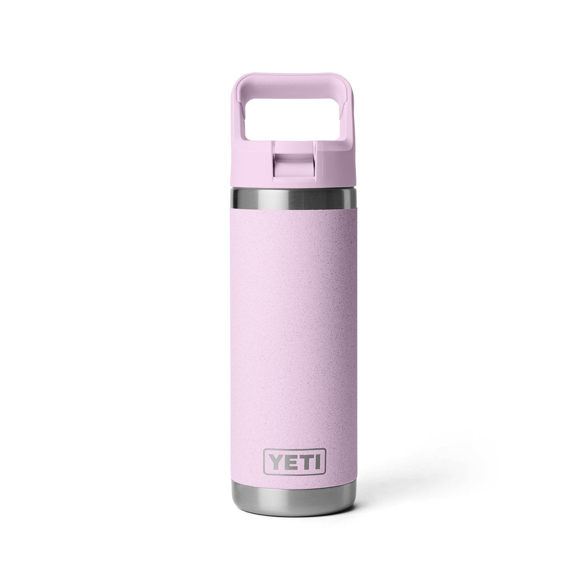 YETI Rambler 18 oz Bottle, Vacuum Insulated, Stainless Steel with Straw Cap, Navy