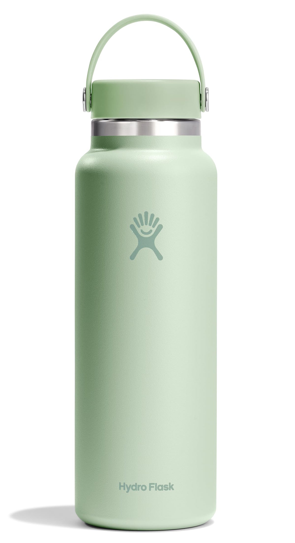 Hydro Flask Water Bottle - Insulated Stainless Steel - Wide Mouth Flex Lid, Non Spill, Leakproof and Refillable in 20 Oz Harbor Blue