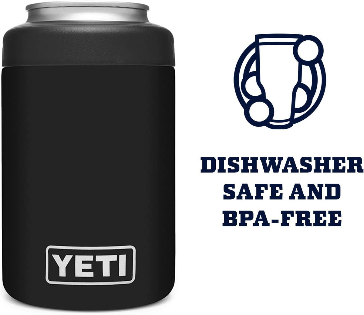 YETI Rambler 12 oz. Colster Can Insulator for Standard Size Cans, Black (NO CAN INSERT)