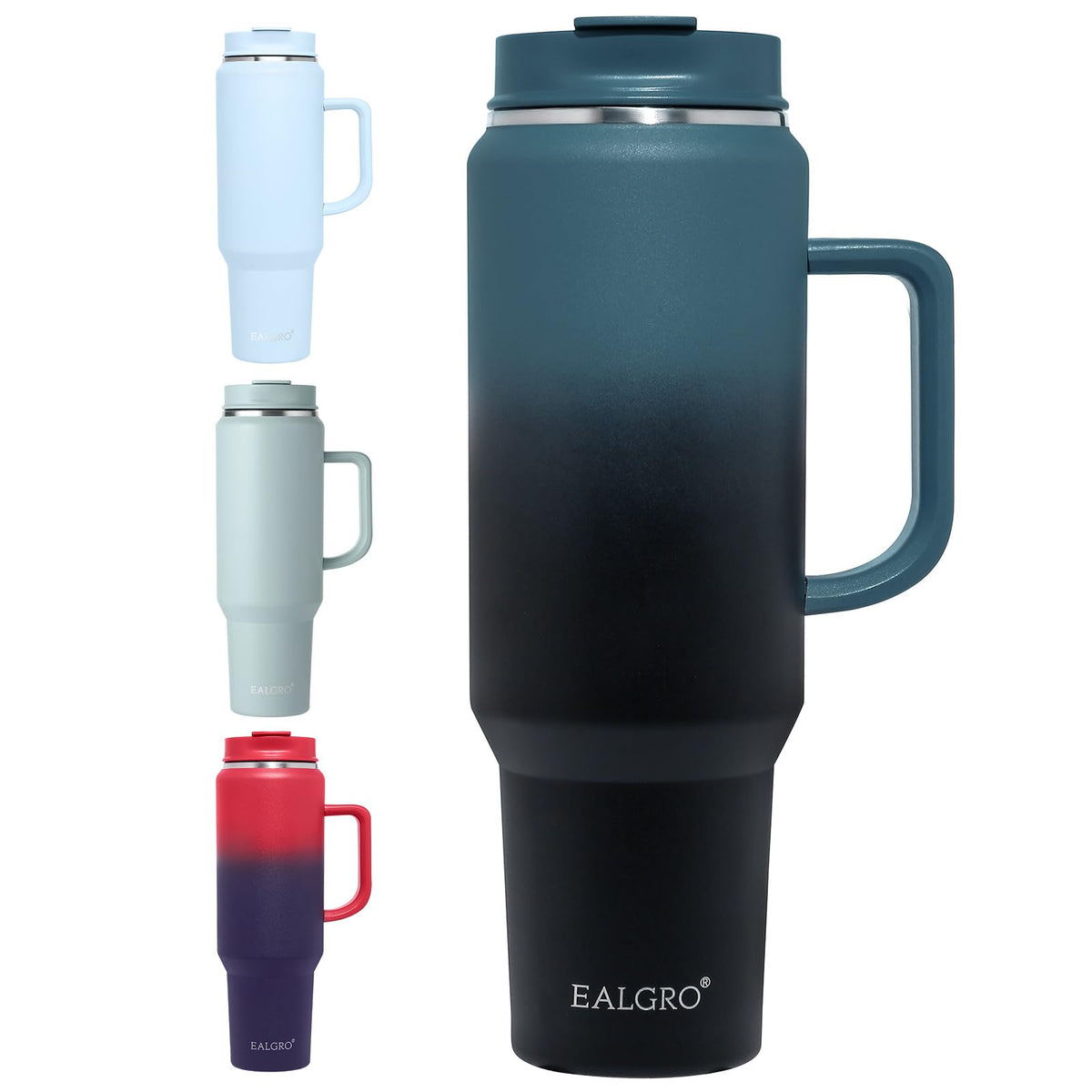 EALGRO 40 oz Tumbler with Handle, Insulated Tumblers with Lid and Straw