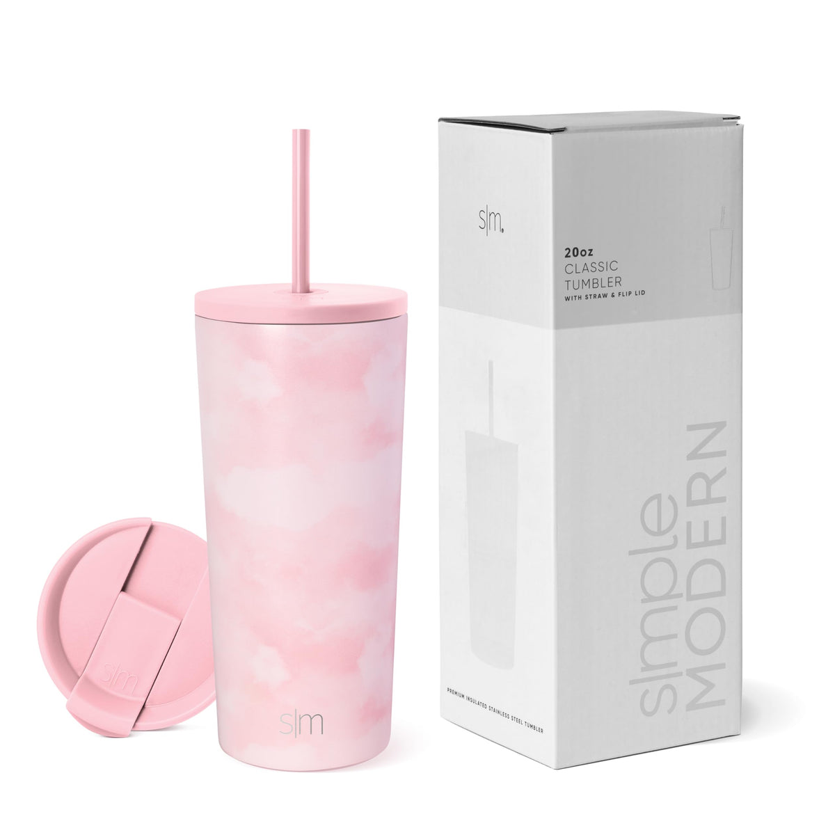 Simple Modern Iced Coffee Tumbler, Insulated | 24oz | Black