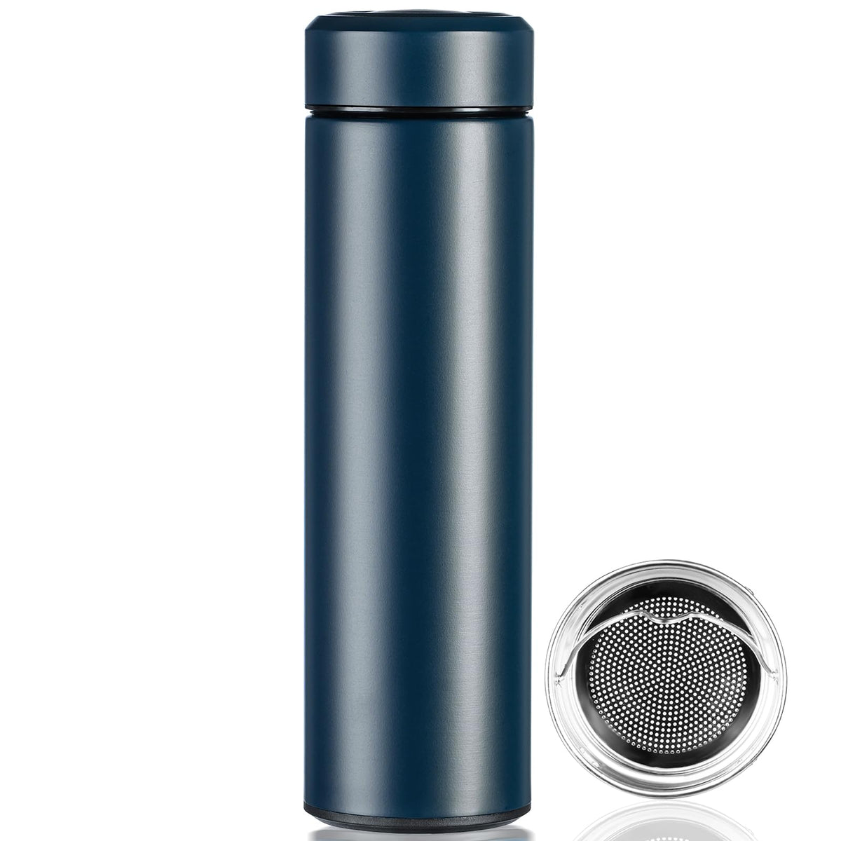 PARACITY Insulated Water Bottle, 15 oz Stainless Steel Water Bottle, Black