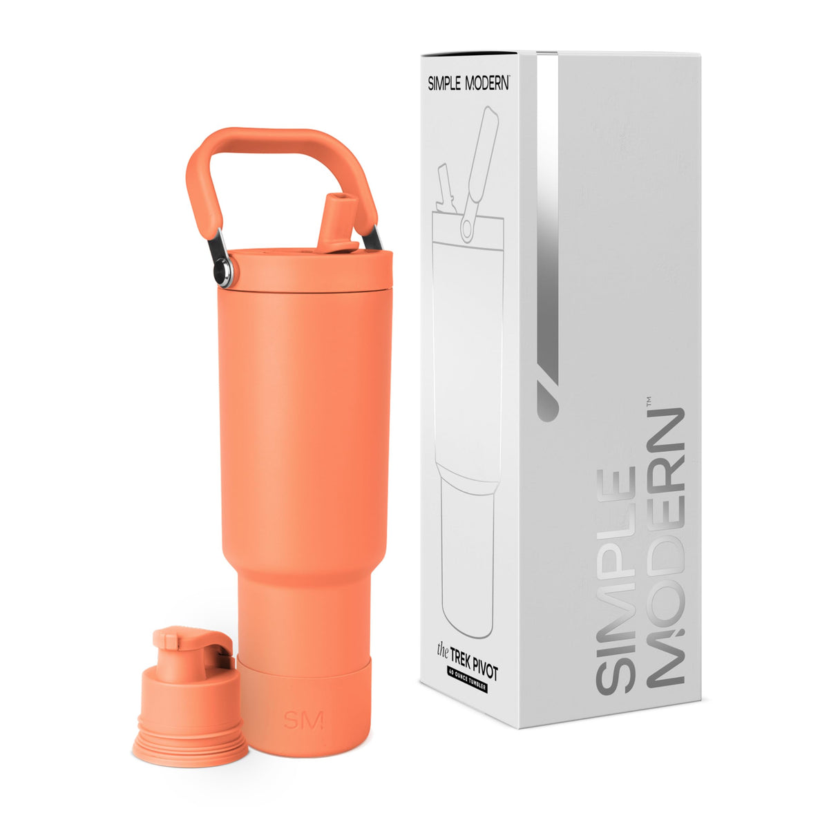 Simple Modern Tumbler with Handle, Water Jug | 40oz | Gray