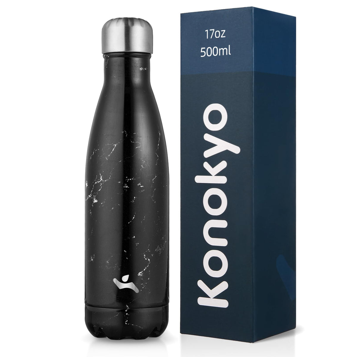 Konokyo 25 oz Insulated Stainless Steel Water Bottle, Blue