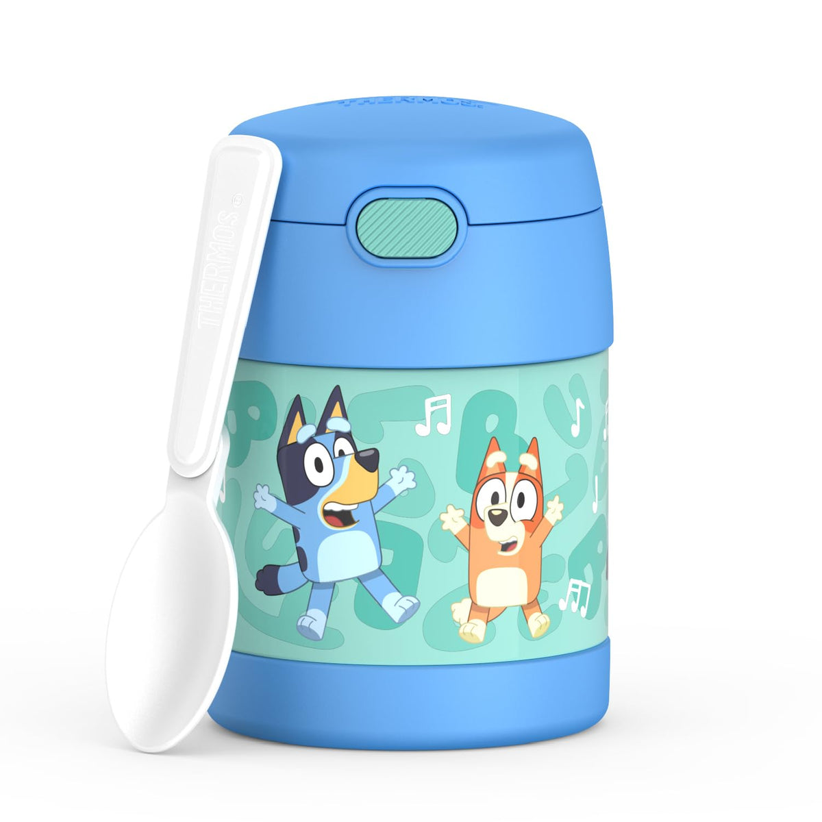 THERMOS FUNTAINER Kids Food Jar with Spoon, 10oz, Navy