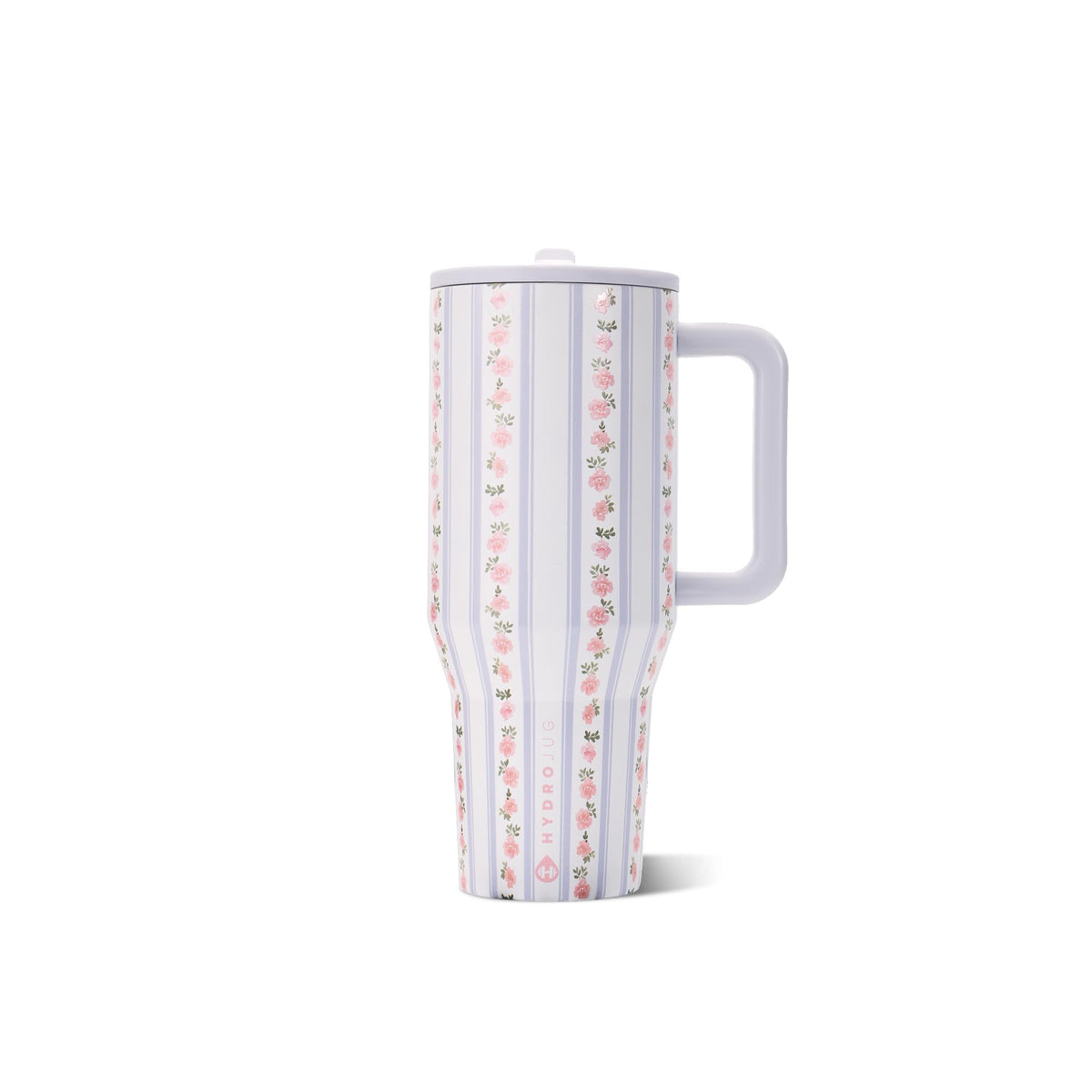 HydroJug Traveler 32oz, Insulated Tumbler with Handle & Straw, Cream