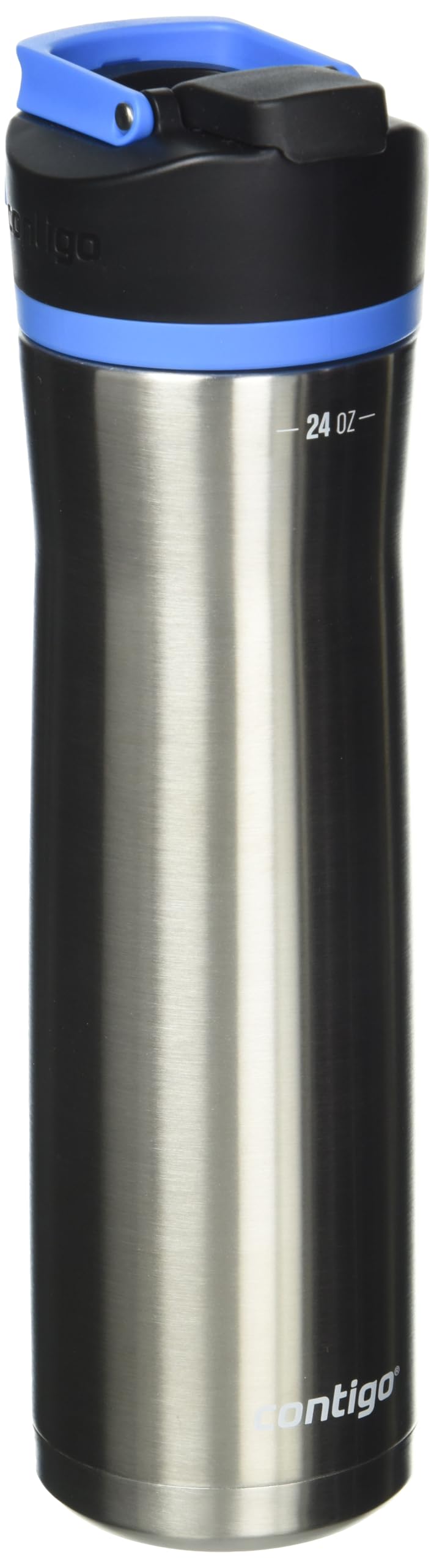 Contigo Cortland Chill 2.0 Blueberry Stainless Steel Water Bottle Vacuum-Insulated Spill-Proof Lid 24oz Ideal for Hot or Cold Drinks Interchangeable Lid Perfect for Kids & Adults