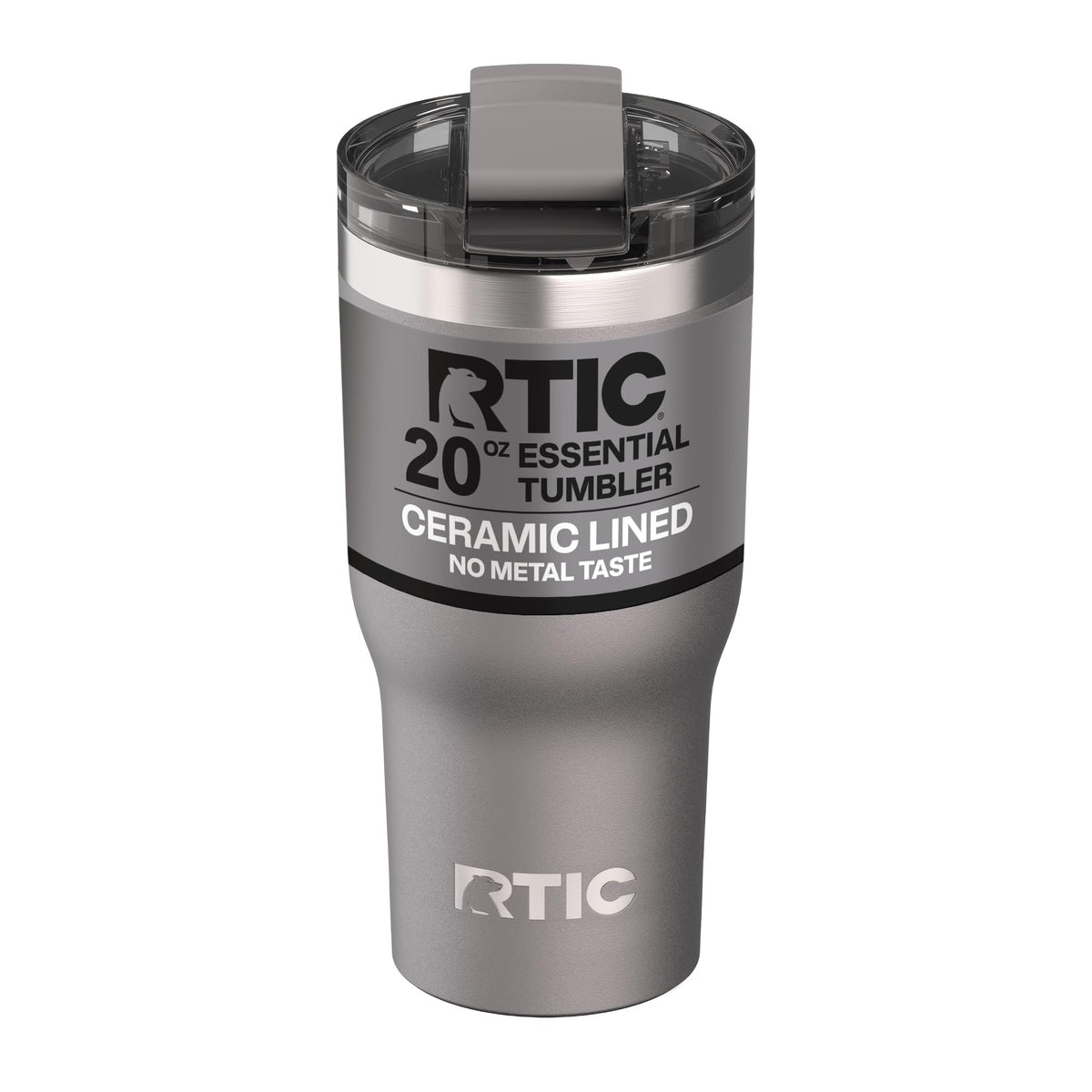 RTIC 20oz Essential Tumbler with Lid, Ceramic Lined, Graphite