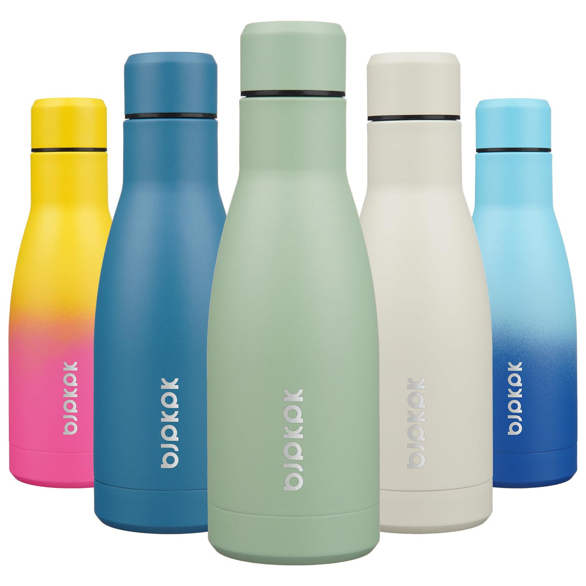 BJPKPK 12 oz Small Mini Water Bottle, Insulated Stainless Steel Flask
