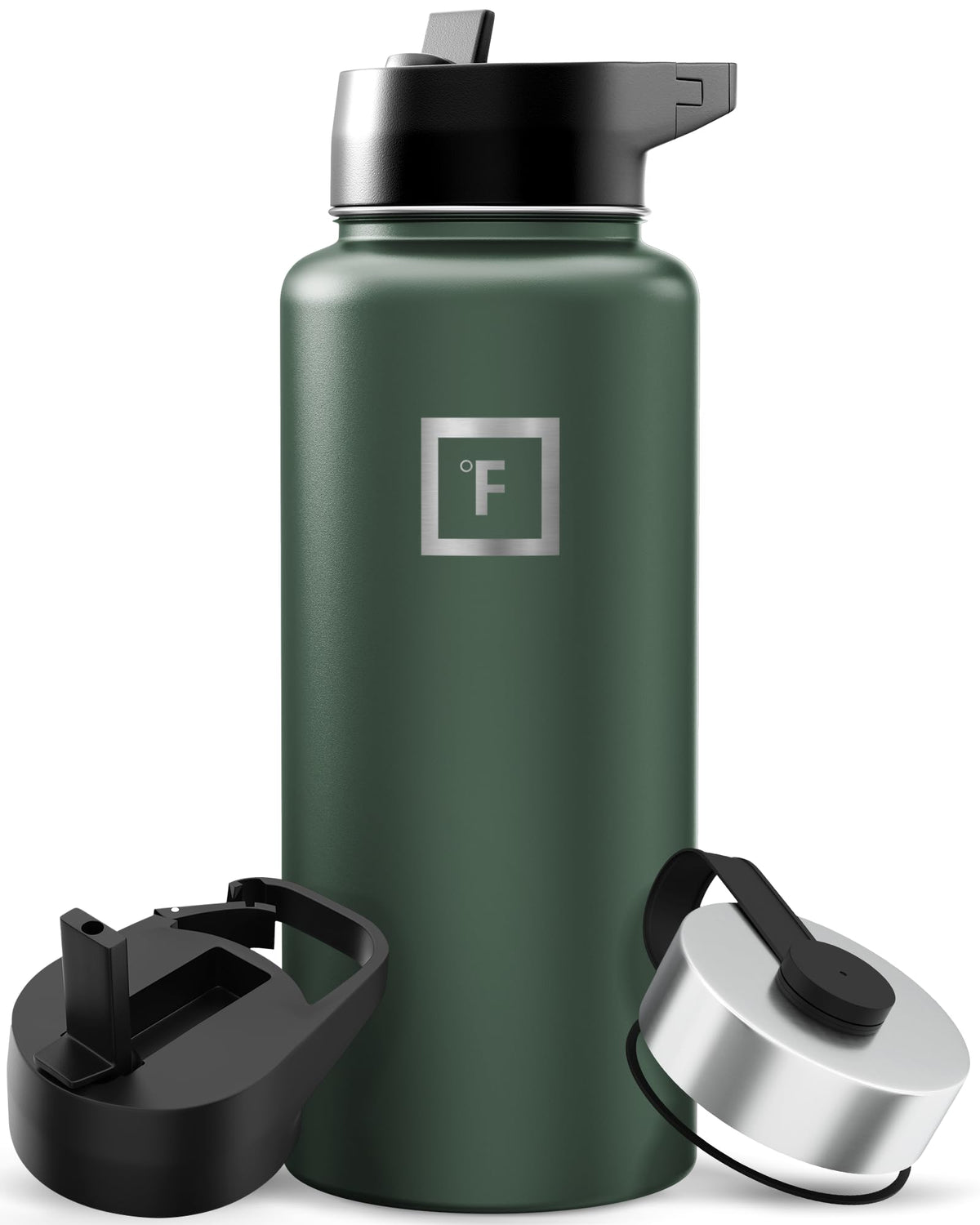IRON °FLASK 24 oz Wide Mouth Water Bottle with Straw
