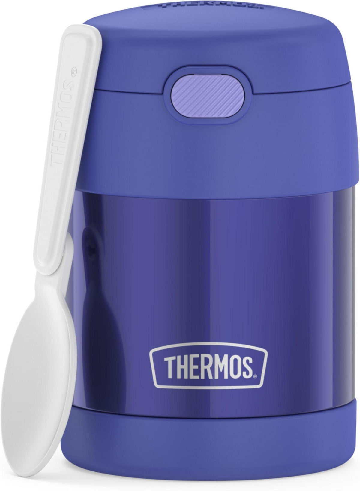 THERMOS FUNTAINER Kids Food Jar with Spoon, 10oz, Navy