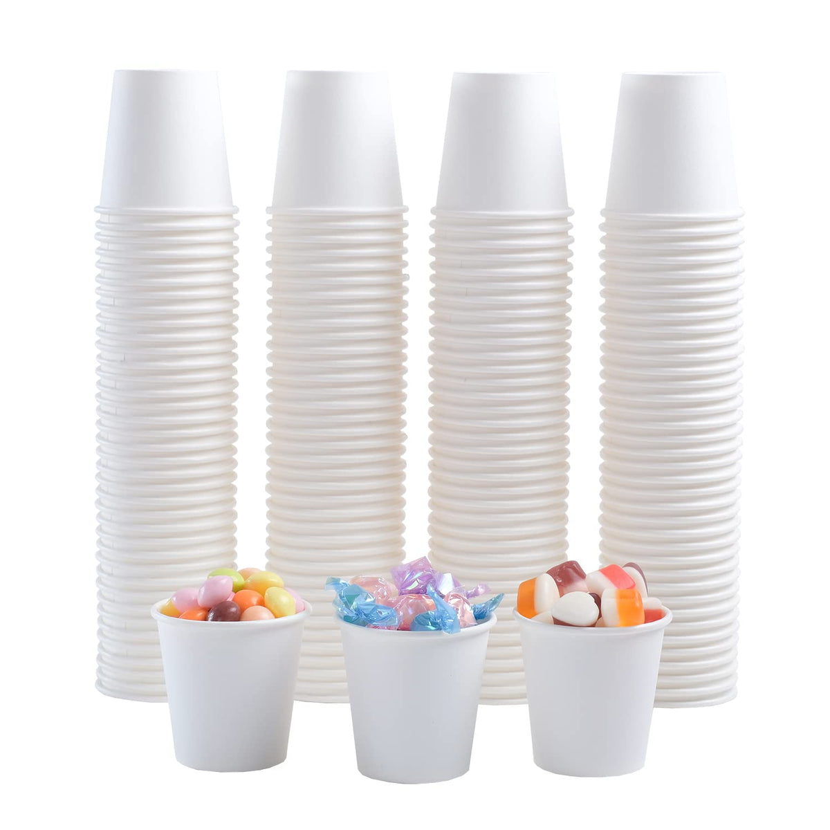 Lamosi 300 Pack Paper Cups 8 oz, Disposable Coffee Cups, Paper Coffee Cups