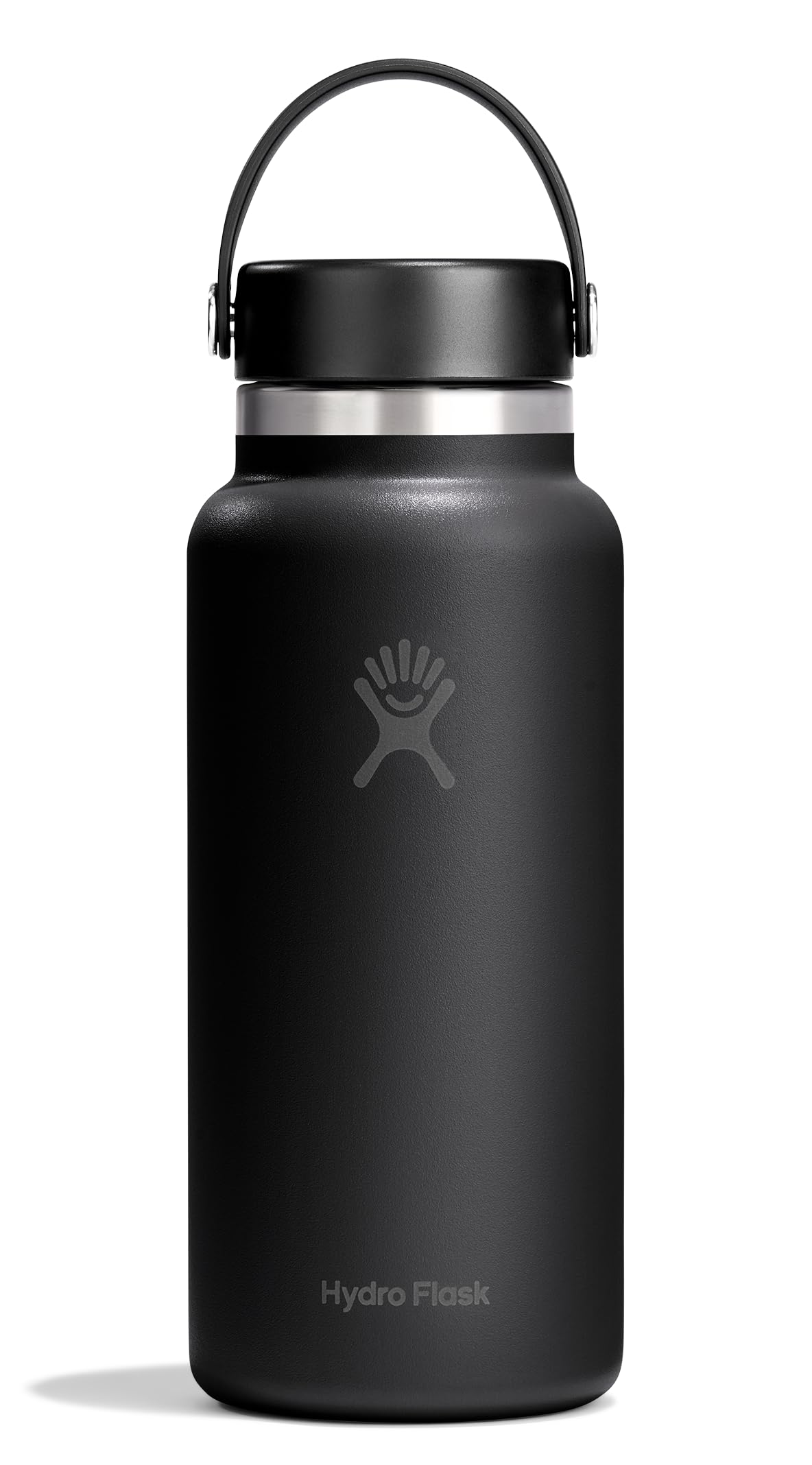Hydro Flask Water Bottle - Insulated Stainless Steel - Wide Mouth Flex Lid, Non Spill, Leakproof and Refillable in 32 Oz Harbor Blue