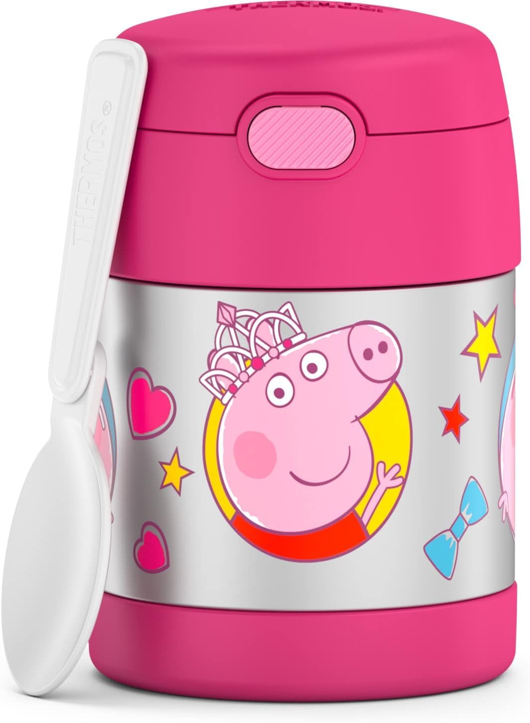 THERMOS FUNTAINER Kids Food Jar with Spoon, 10oz, Navy