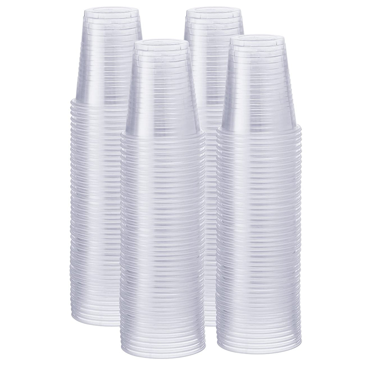 GUSTO 7 oz Clear Plastic Cups [500 Count] Disposable Cold Drinking Cups