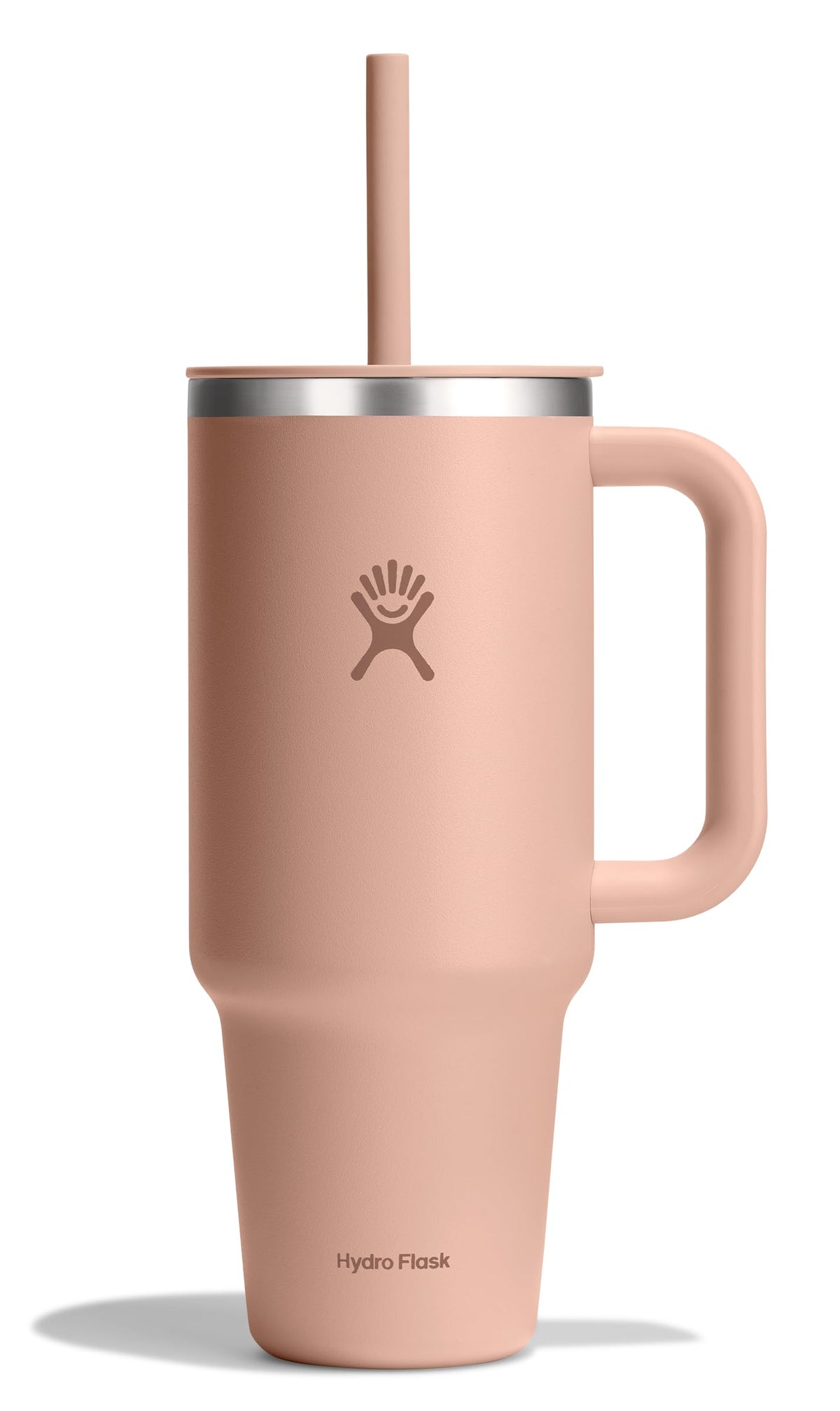 Hydro Flask Travel Tumbler with Handle, Lid and Straw - Insulated Stainless Steel in 40 Oz Trillium