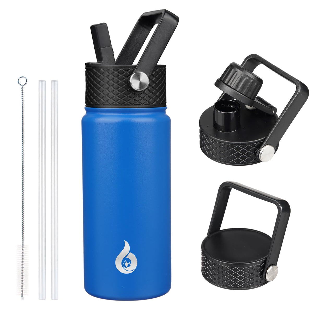 BJPKPK 64oz Insulated Water Bottle, Half Gallon Water Jug with Straw Lid