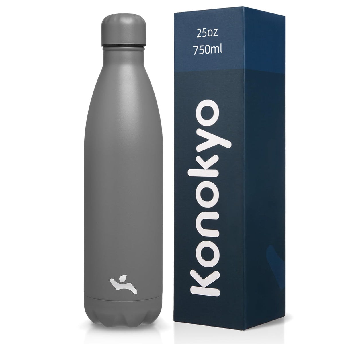 Konokyo 25 oz Insulated Stainless Steel Water Bottle, Blue