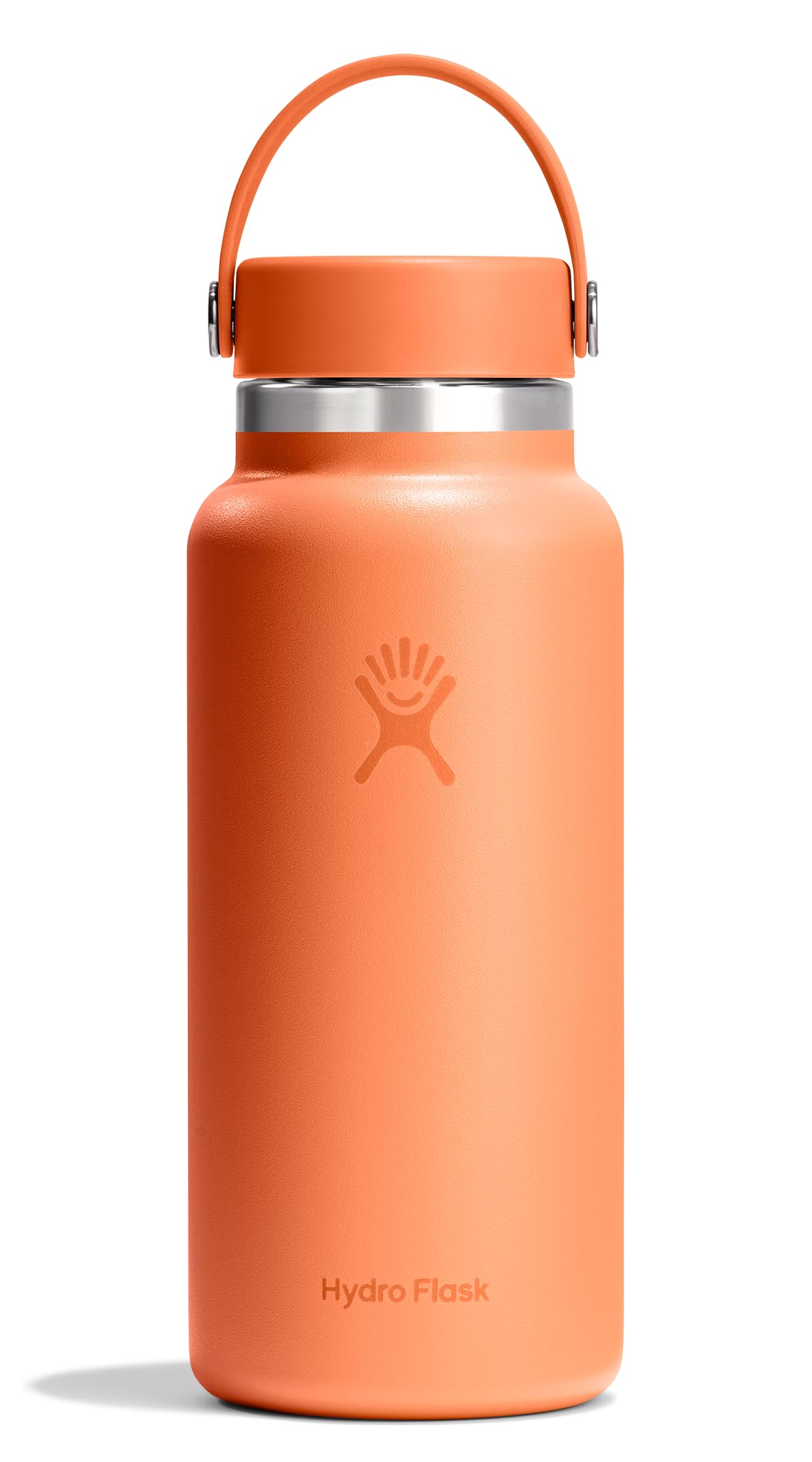 Hydro Flask Water Bottle - Insulated Stainless Steel - Wide Mouth Flex Lid, Non Spill, Leakproof and Refillable in 32 Oz Harbor Blue