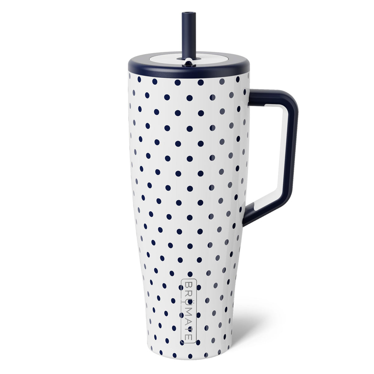 BrüMate Era 40 oz Tumbler with Handle & Straw | 100% Leakproof Insulated Water Bottle Tumbler with Lid & Flexible SoftSip Straw | Made of Stainless Steel | Cup Holder Friendly | 40oz (Nightfall Blue)