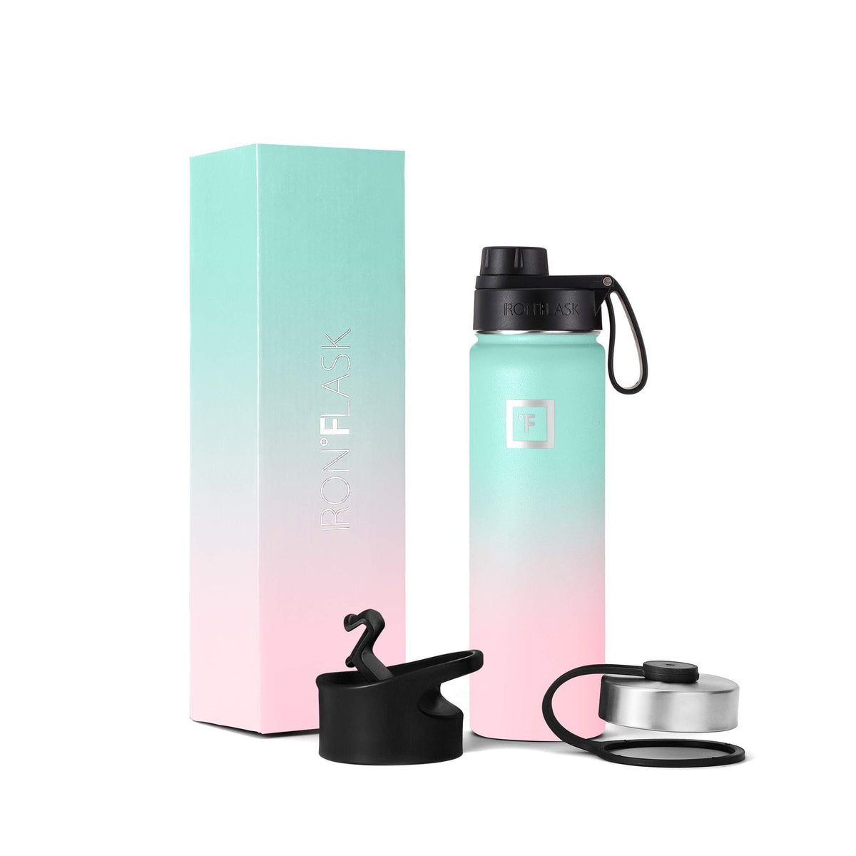 IRON °FLASK 24 oz Wide Mouth Water Bottle with Straw