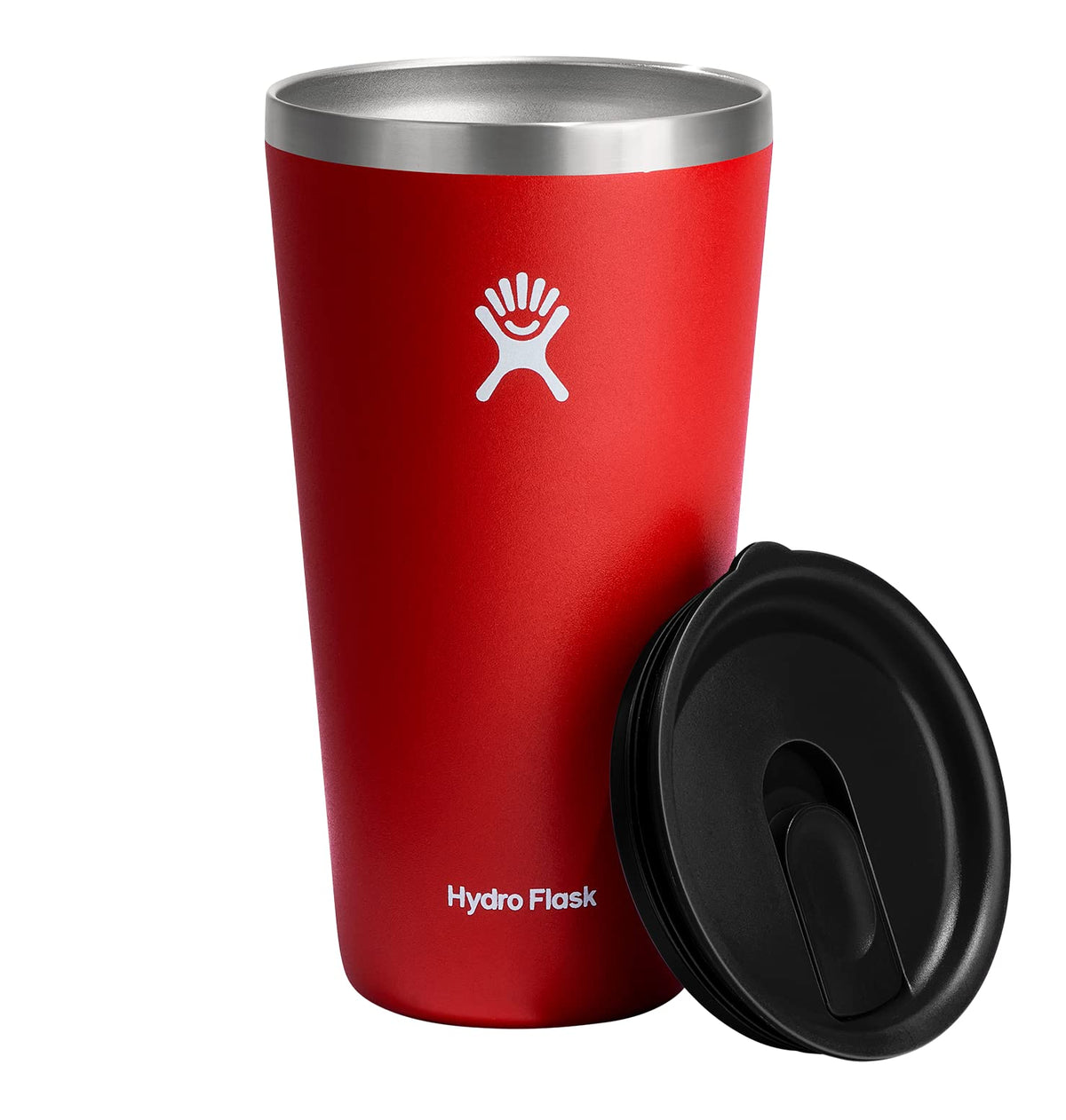 Hydro Flask All Around Tumbler Press-In Lid, Insulated Travel Mug, Stainless Steel Coffee Cup 16 Oz Cloud Pink