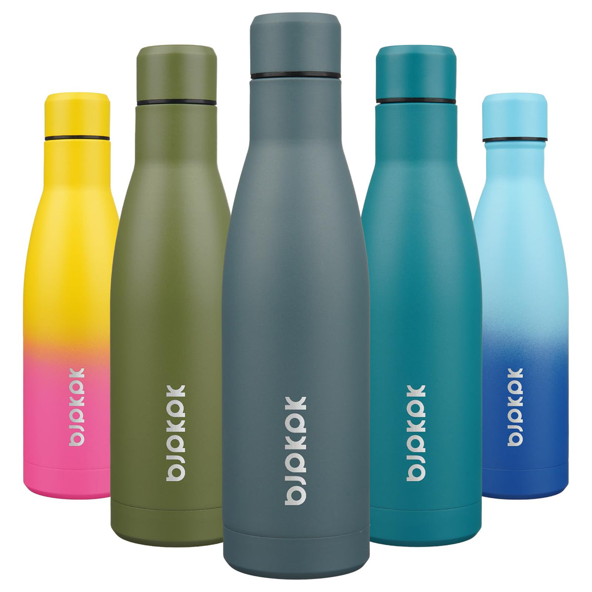 BJPKPK 12 oz Small Mini Water Bottle, Insulated Stainless Steel Flask