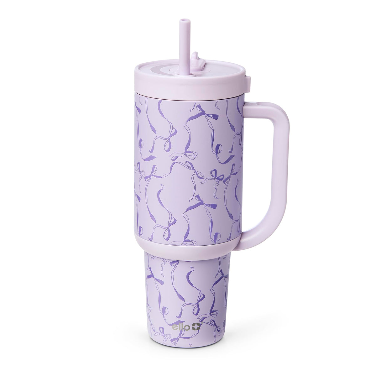Ello Oasis 30oz Insulated Stainless Steel Tumbler with Straw, Daisies