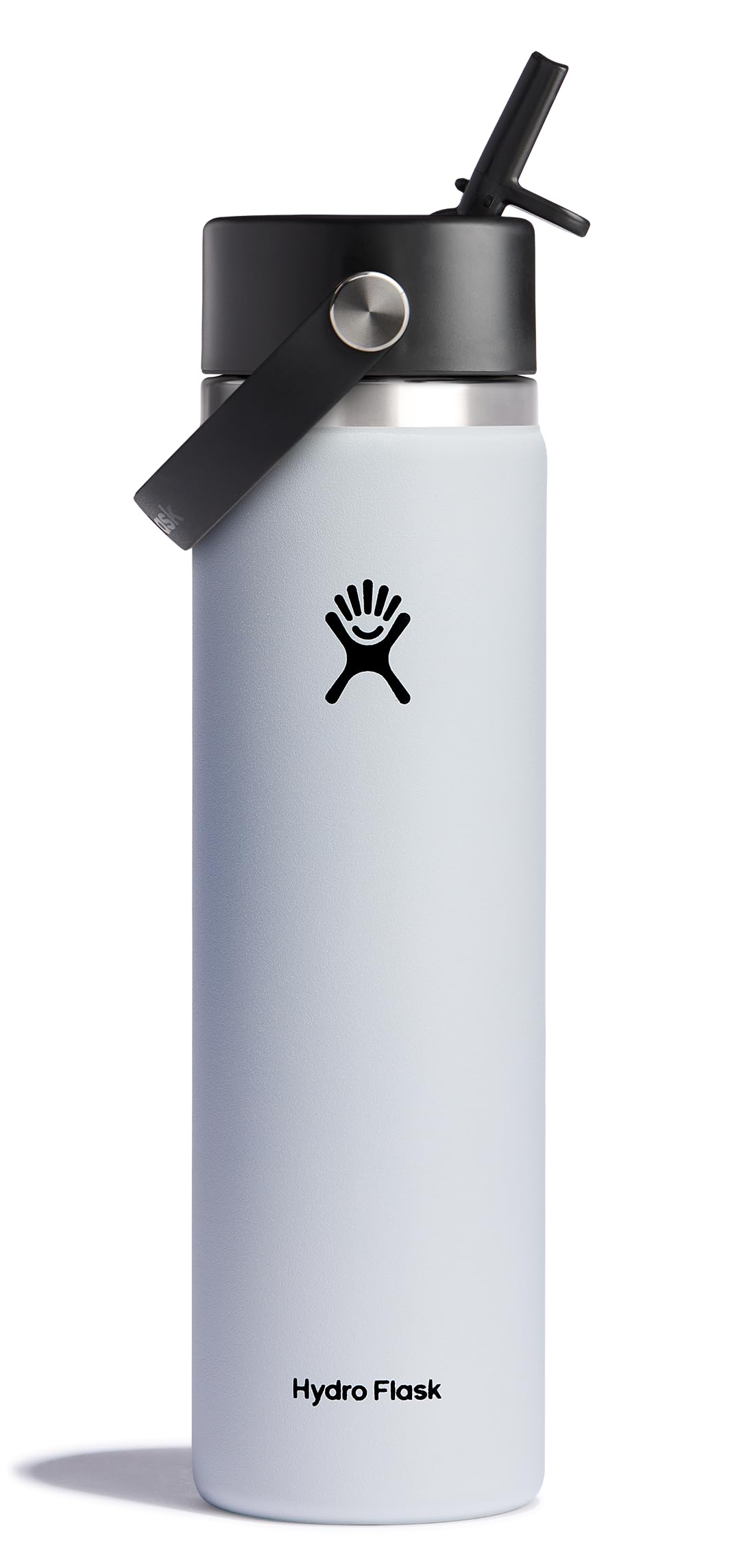 Hydro Flask Water Bottle - Insulated Stainless Steel - Wide Mouth Flex Straw Lid, Non Spill, Leakproof and Refillable in 32 Oz Botanical Bliss Agave