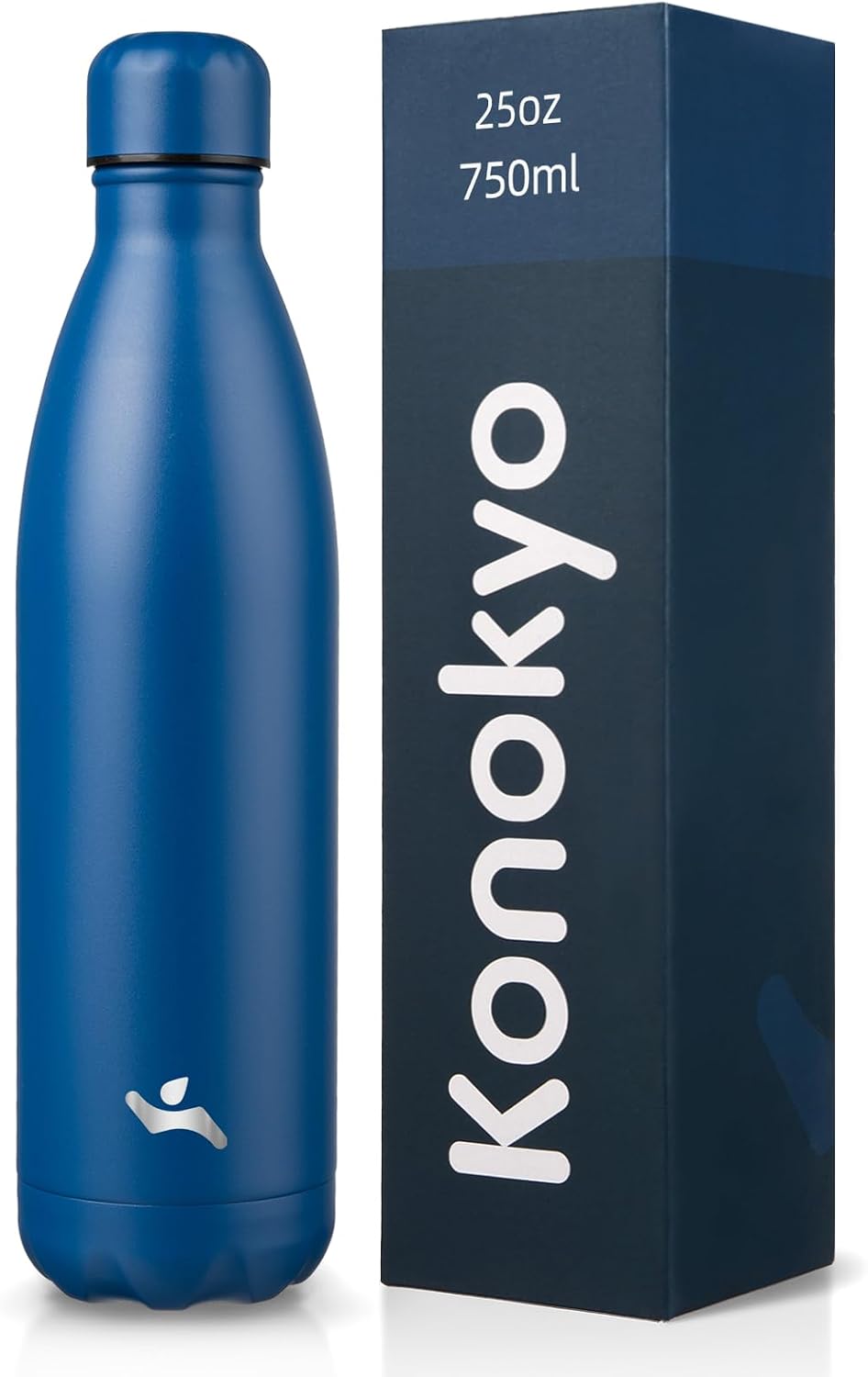 Konokyo 25 oz Insulated Stainless Steel Water Bottle, Blue