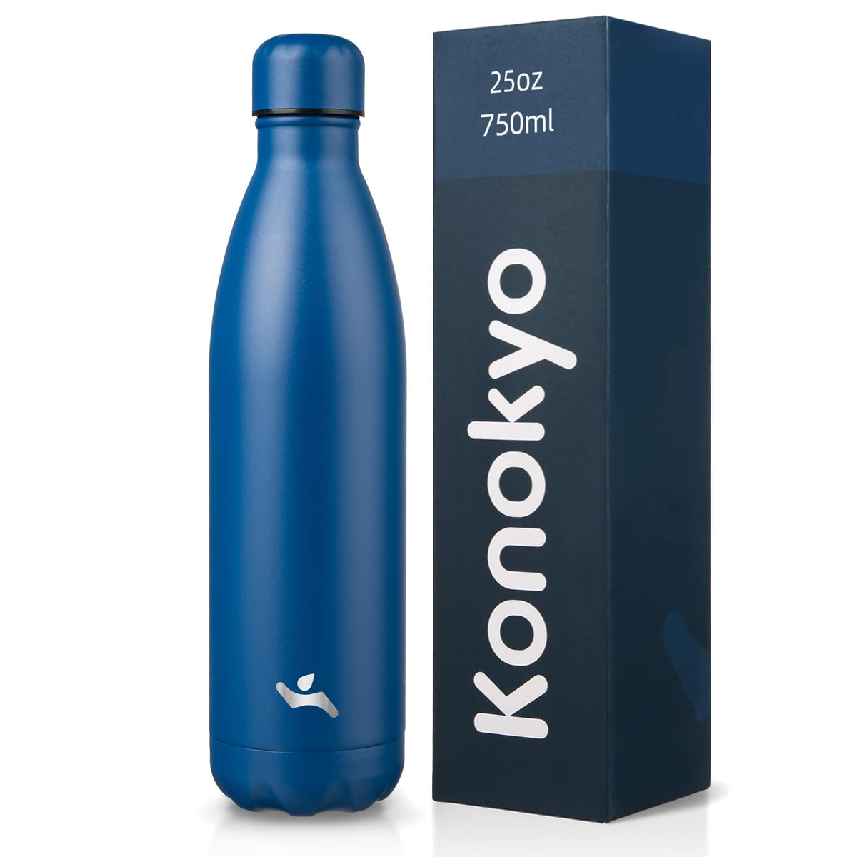 Konokyo 25 oz Insulated Stainless Steel Water Bottle, Blue