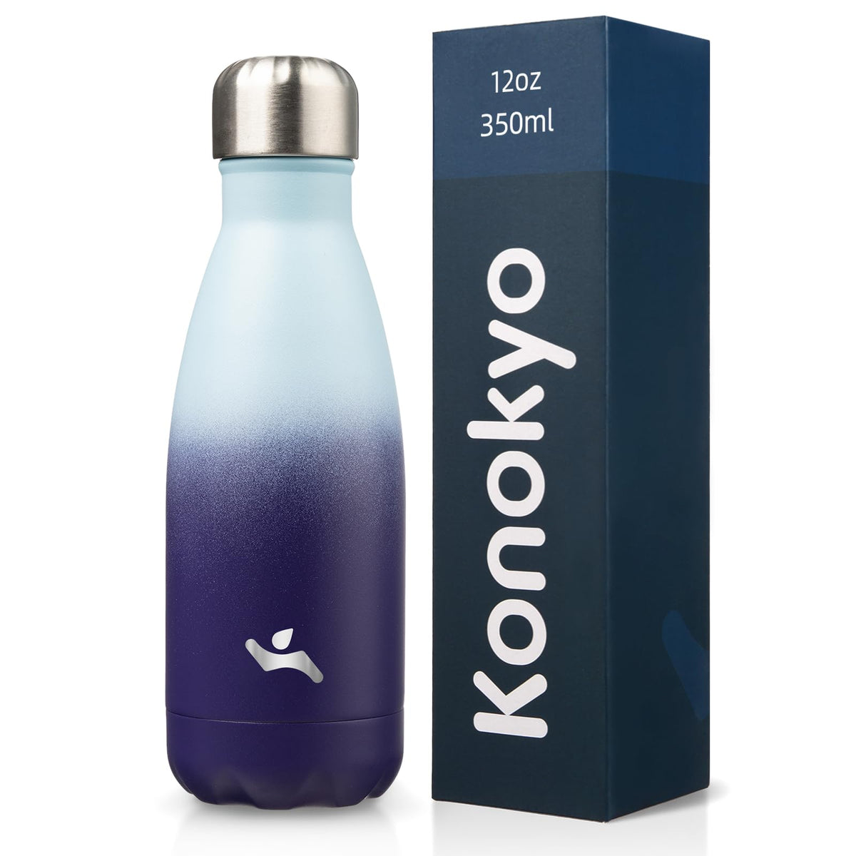 Konokyo 25 oz Insulated Stainless Steel Water Bottle, Blue