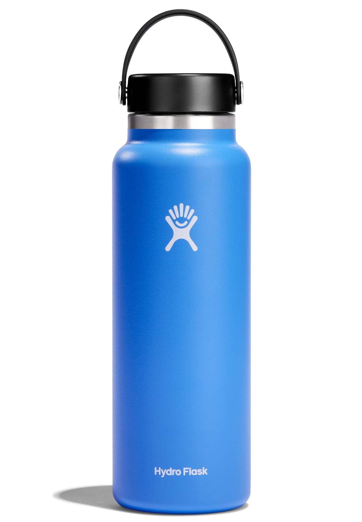 Hydro Flask Water Bottle - Insulated Stainless Steel - Wide Mouth Flex Lid, Non Spill, Leakproof and Refillable in 32 Oz Harbor Blue